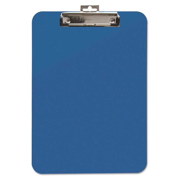 Picture of Unbreakable Recycled Clipboard, 1/4" Capacity, 8 1/2 x 11, Blue