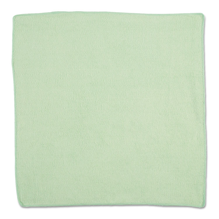 Picture of Microfiber Cleaning Cloths, 16 X 16, Green, 24/Pack