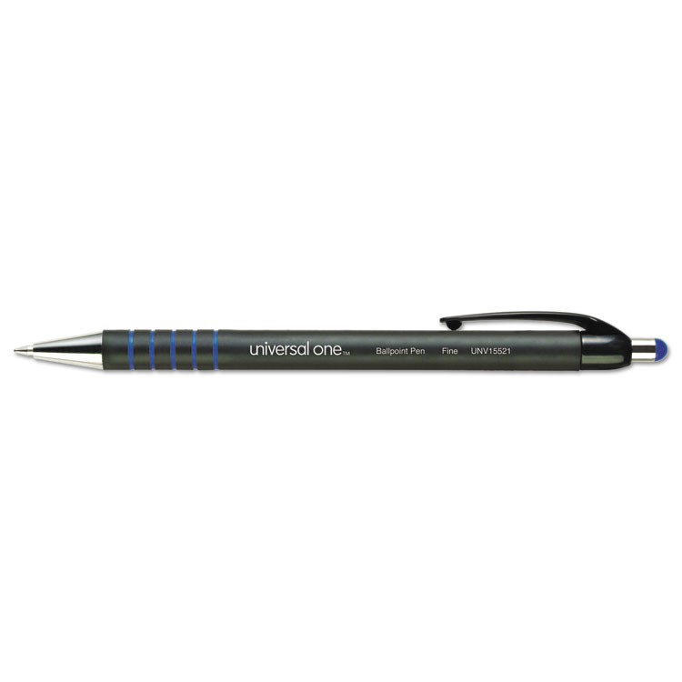 Picture of Comfort Grip Ballpoint Retractable Pen, Blue Ink, Fine, Dozen
