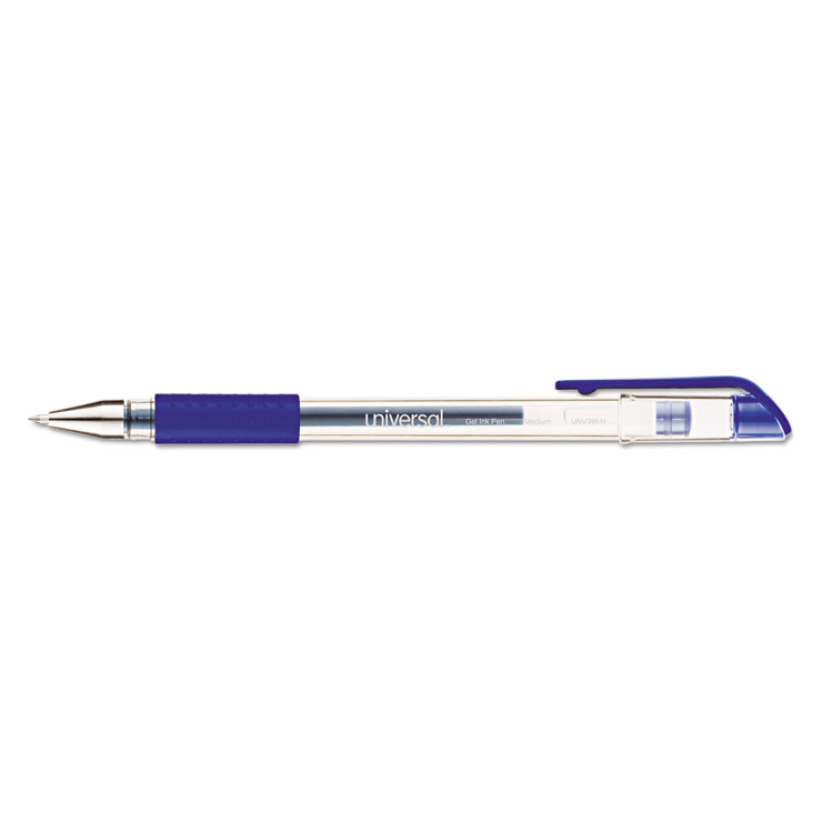 Picture of Roller Ball Stick Gel Pen, Blue Ink, Medium, Dozen