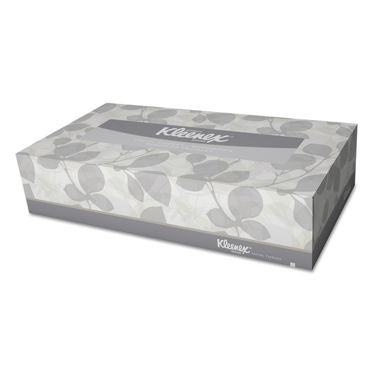 Picture of White Facial Tissue, 2-Ply, White, Pop-Up Box, 125/Box