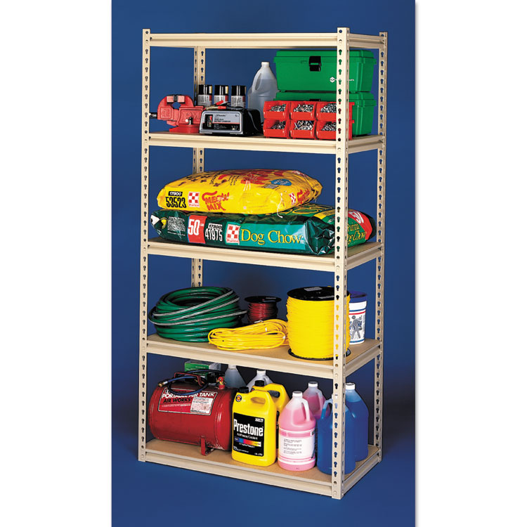 Picture of Stur-D-Stor Shelving, Five-Shelf, 36w x 18d x 72h, Sand