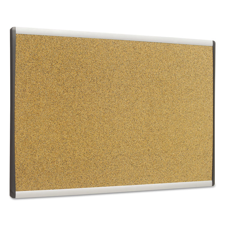 Picture of ARC Frame Cork Cubicle Board, 14 x 24, Tan, Aluminum Frame