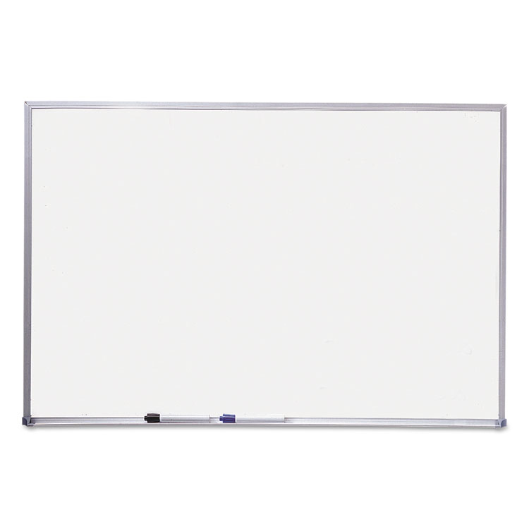 Picture of Dry Erase Board, Melamine Surface, 36 x 24, Silver Aluminum Frame