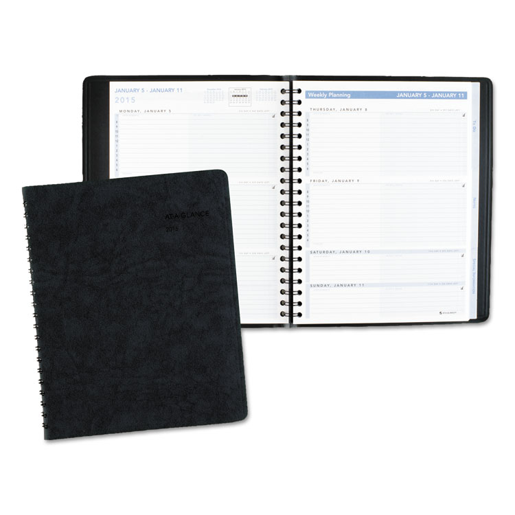 Picture of The Action Planner Weekly Appointment Book, 8 1/8 x 10 7/8, Black