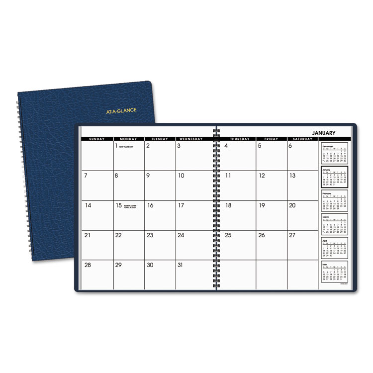 Picture of Monthly Planner, 8 7/8 x 11, Navy-2019