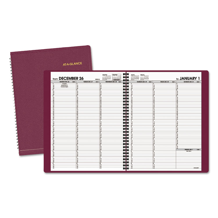 Picture of Weekly Appointment Book, 8 1/4 x 10 7/8, Winestone-2019