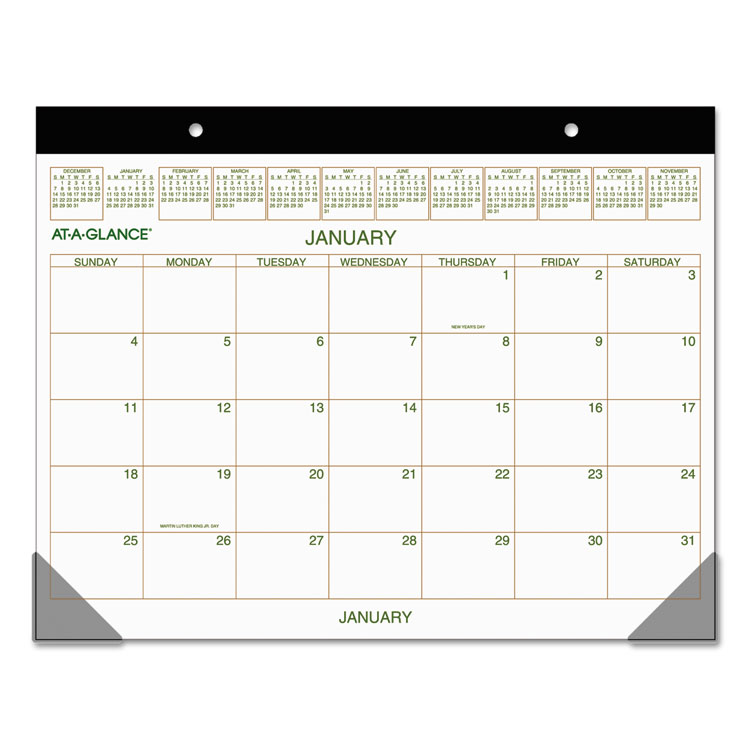 Picture of TWO-COLOR DESK PAD, 22 X 17, Current Year