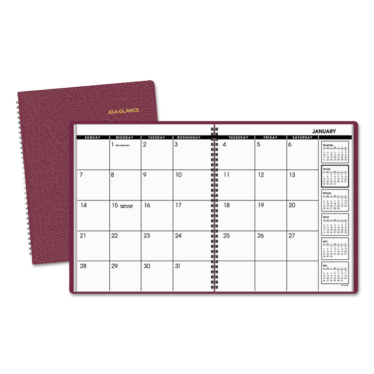 Picture of Monthly Planner, 8 7/8 x 11, Winestone-2019