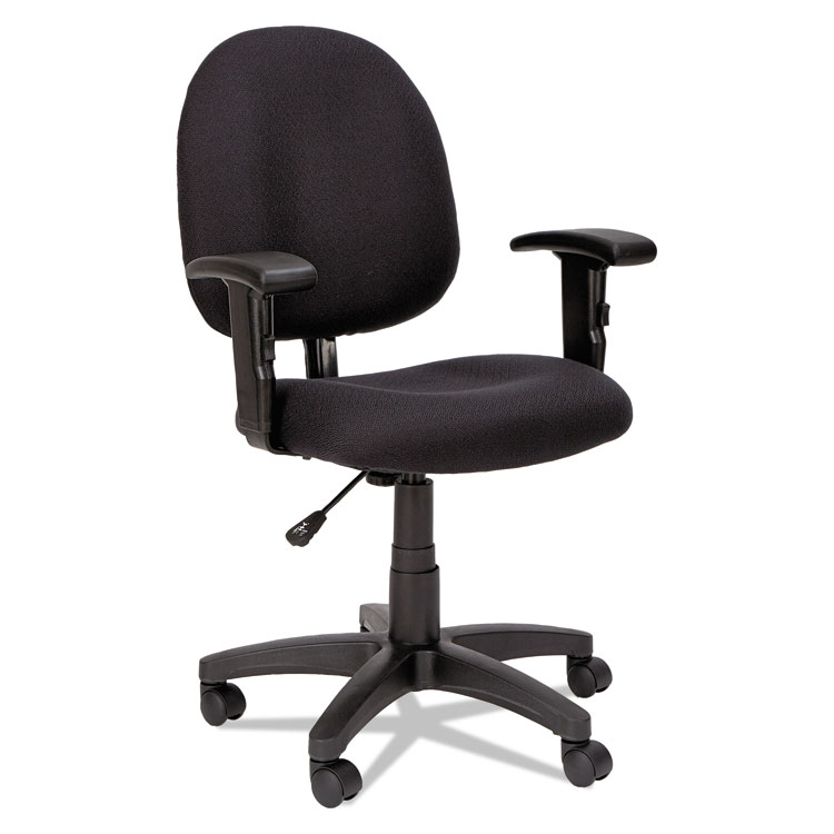 Picture of Alera Essentia Series Swivel Task Chair with Adjustable Arms, Black