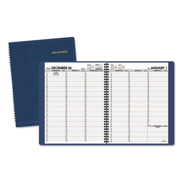 Picture of Weekly Appointment Book, 8 1/4 x 10 7/8, Navy-2019