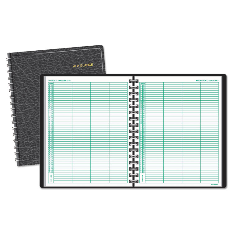 Picture of Four-Person Group Daily Appointment Book, 8 x 10 7/8, White