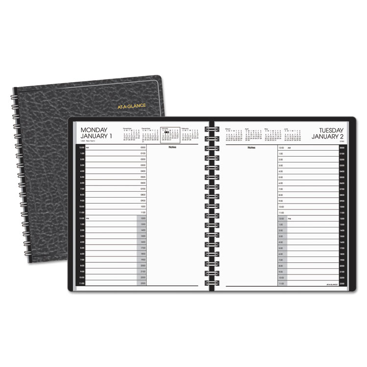 Picture of 24-Hour Daily Appointment Book, 6 7/8 x 8 3/4, White