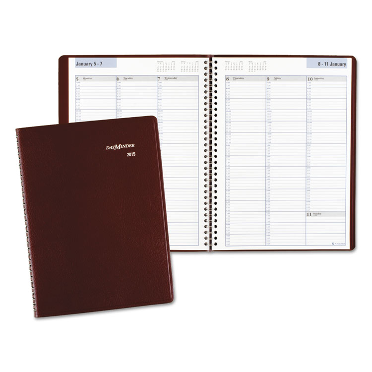 Picture of Weekly Appointment Book, 8 x 11, Burgundy
