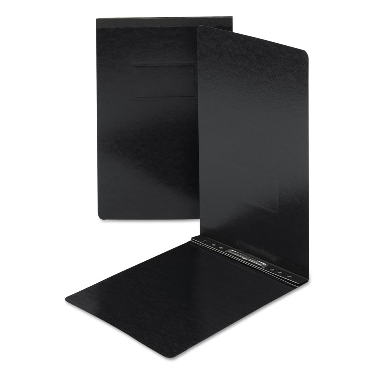Picture of End Opening Pressboard Report Cover, Prong Fastener, Legal, Black