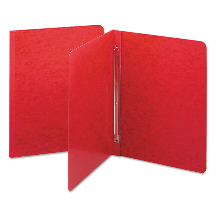 Picture of Side Opening PressGuard Report Cover, Prong Fastener, Letter, Bright Red