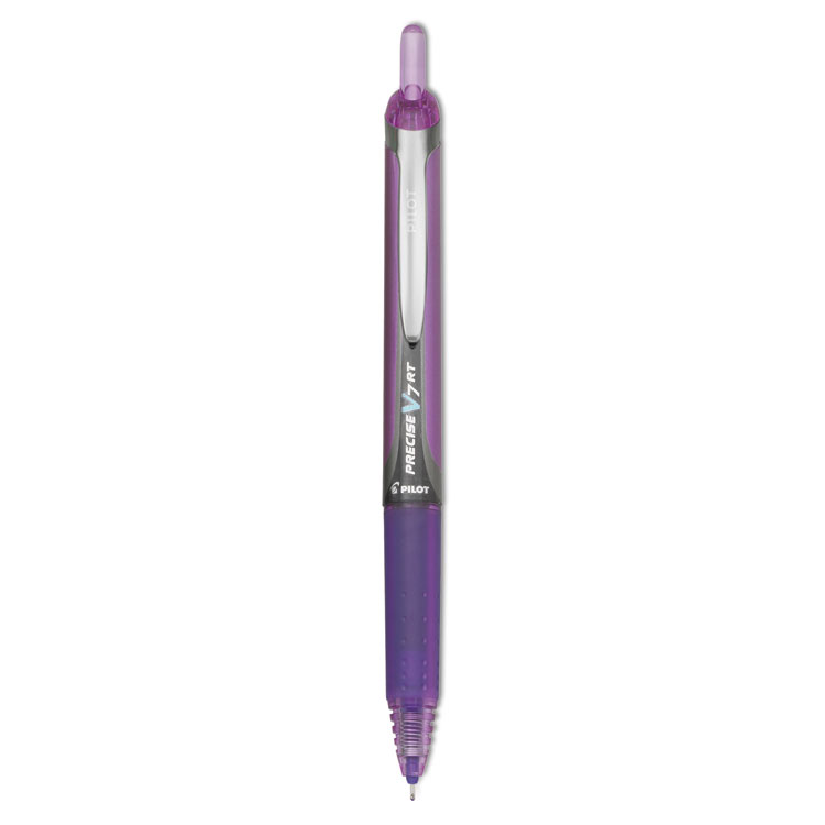 Picture of Precise V7RT Retractable Roller Ball Pen, Purple Ink, .7mm
