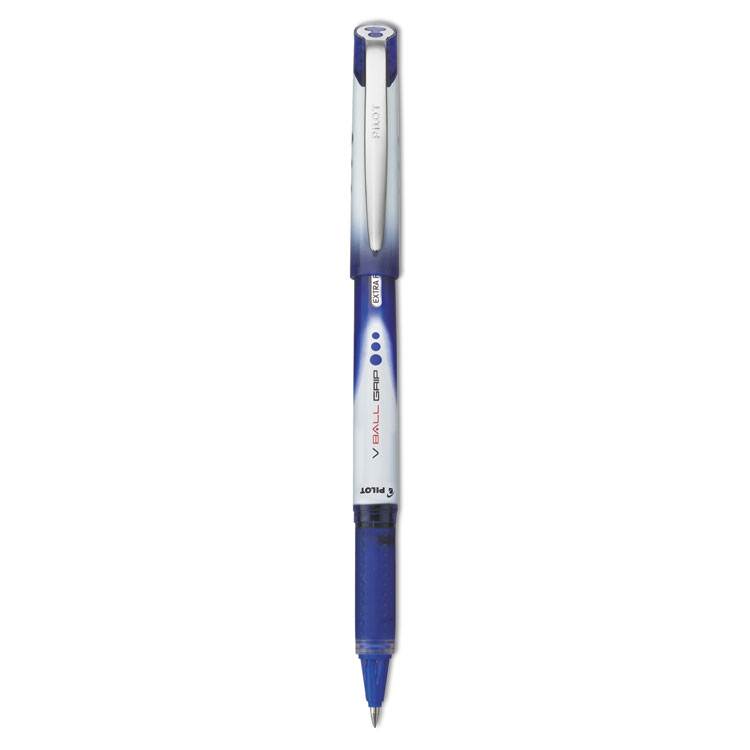 Picture of VBall Grip Liquid Ink Roller Ball Stick Pen, Blue Ink, .5mm, Dozen