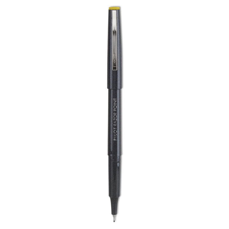 Picture of Razor Point Fine Line Marker Pen, Ultra-Fine, Black Ink, .3mm, Dozen