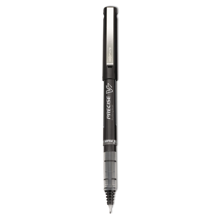 Picture of Precise V7 Roller Ball Stick Pen, Precision Point, Black Ink, .7mm, Dozen