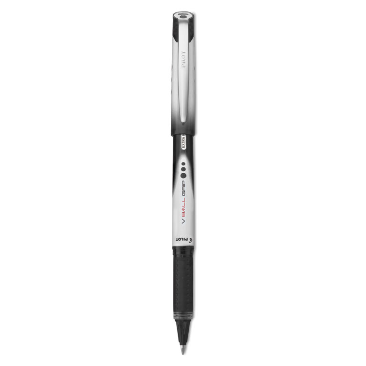 Picture of VBall Grip Liquid Ink Roller Ball Stick Pen, Black Ink, .5mm, Dozen