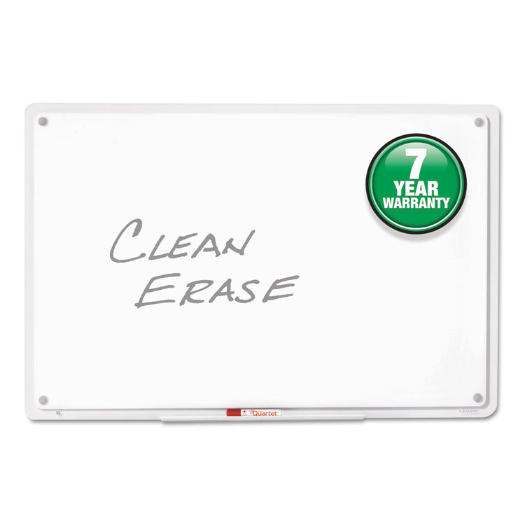 Picture of iQTotal Erase Board, 23 x 16, White, Clear Frame