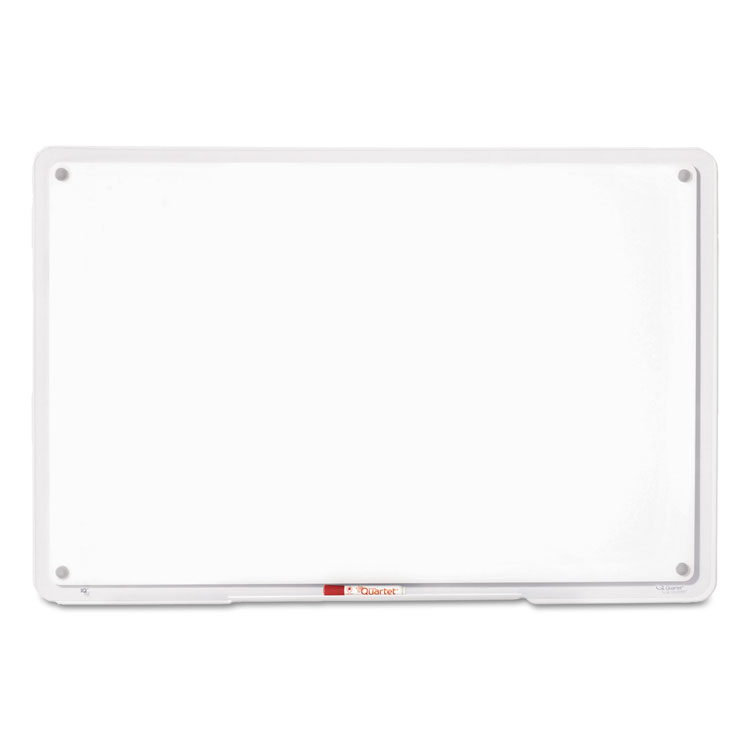 Picture of iQTotal Erase Board, 36 x 23, White, Clear Frame