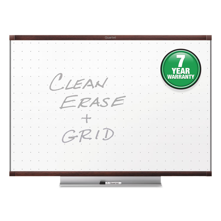 Picture of Prestige 2 Total Erase Whiteboard, 72 x 48, Mahogany Color Frame