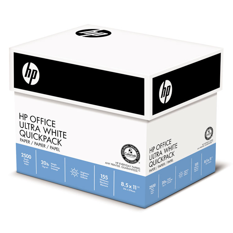 Picture of Office Ultra-White Paper, 92 Bright, 20lb, 8-1/2 x 11, 500/Ream, 5/Carton