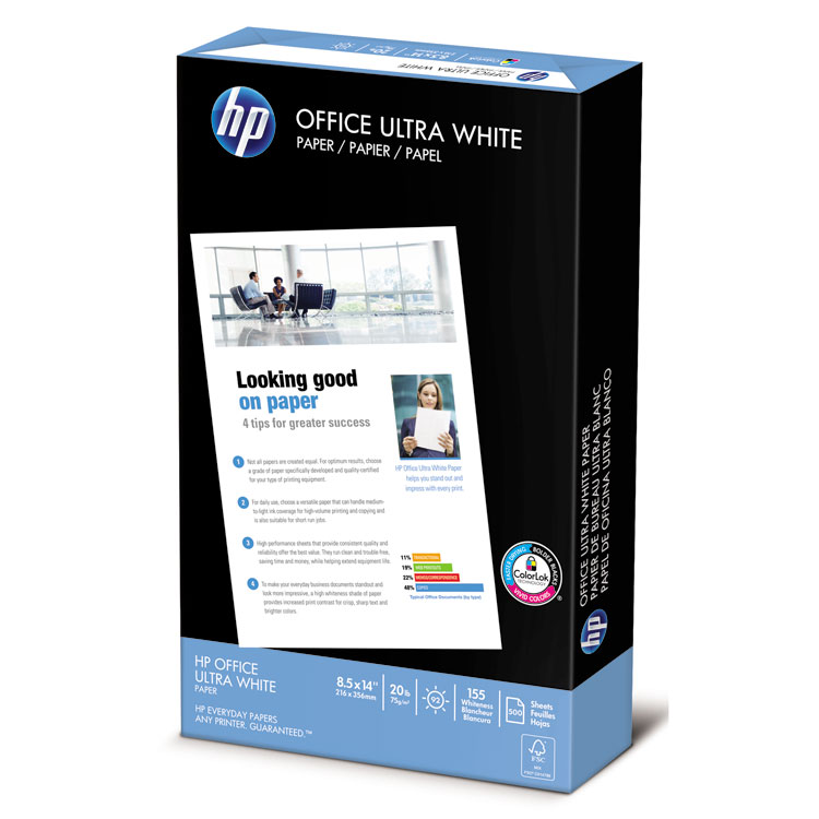 Picture of Office Ultra-White Paper, 92 Bright, 20lb, 8-1/2 x 14, 500/Ream