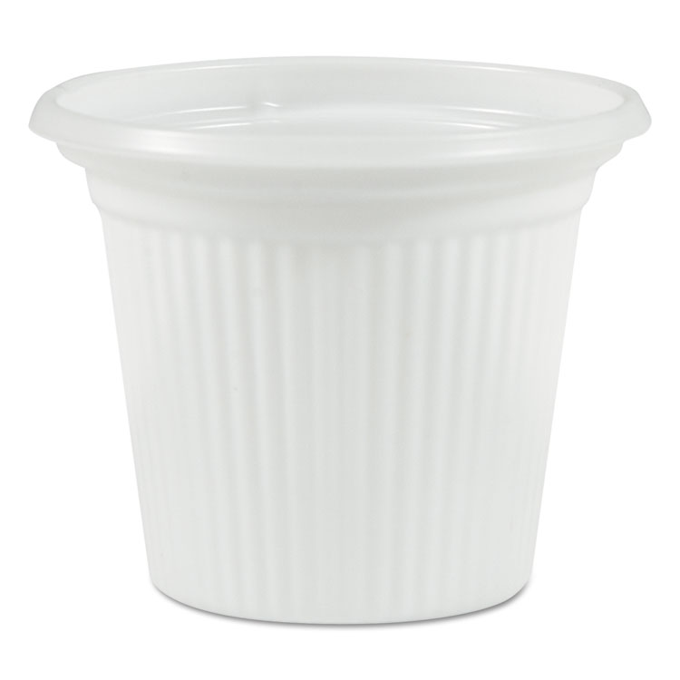 Plastic Souffle Cups, 3/4oz, Translucent, 250/Sleeve, 20 Sleeves/Carton