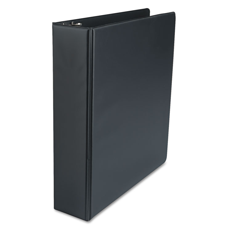 Picture of Economy Non-View Round Ring Binder, 2" Capacity, Black