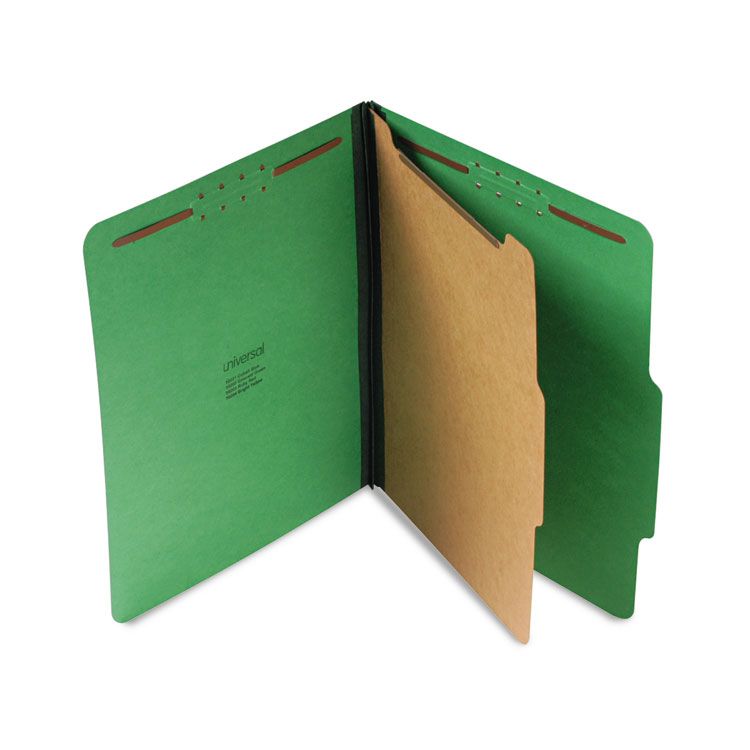 Picture of Pressboard Folder, Letter, Four-Section, Emerald Green, 10/Box