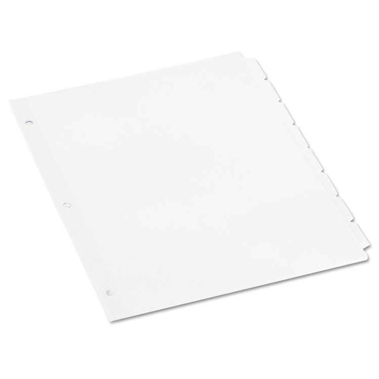 Picture of Economy Tab Dividers, 8-Tab, Letter, White, 24 Sets/Box