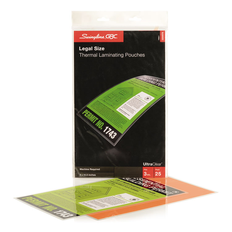 Universal Laminating Pouches, 5 mil, 2.5 x 4.25, Matte Clear, 25/Pack  (84660)