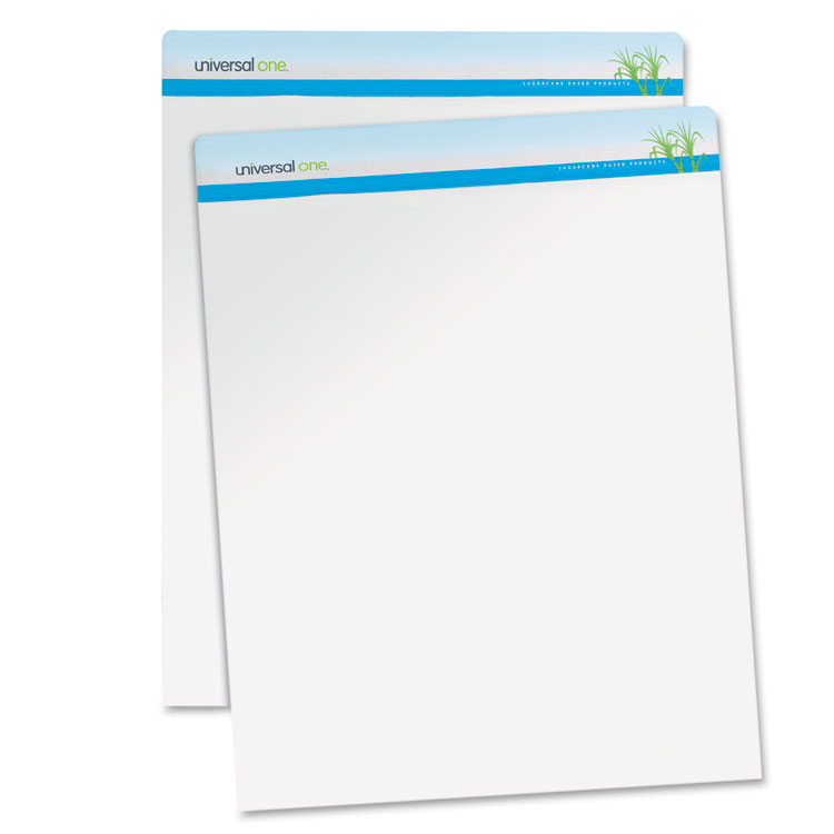 Picture of Sugarcane Based Easel Pads, Unruled, 27 x 34, White, 50 Sheets, 2 Pads/Pack