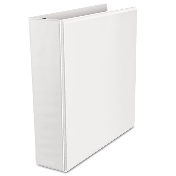 Picture of Push-Open Deluxe Plus D-Ring View Binder, 2" Capacity, 8-1/2 x 11, White