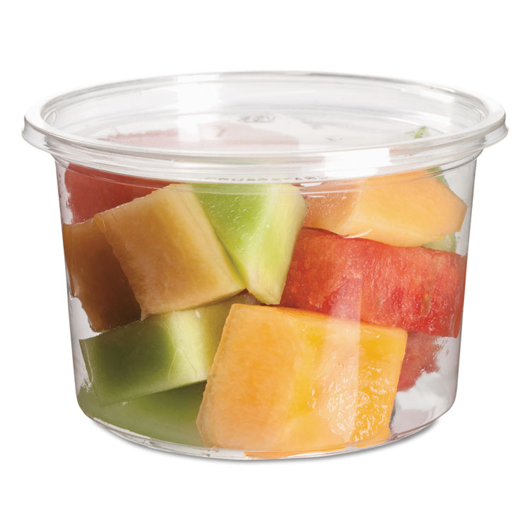 Picture of Renewable & Compostable Round Deli Containers - 16oz., 50/pk, 10 Pk/ct