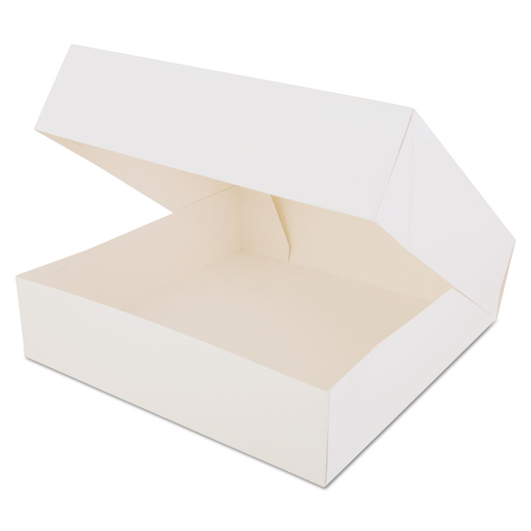 Picture of Window Bakery Boxes, White, Paperboard, 10 X 10 X 2 1/2, 200/carton