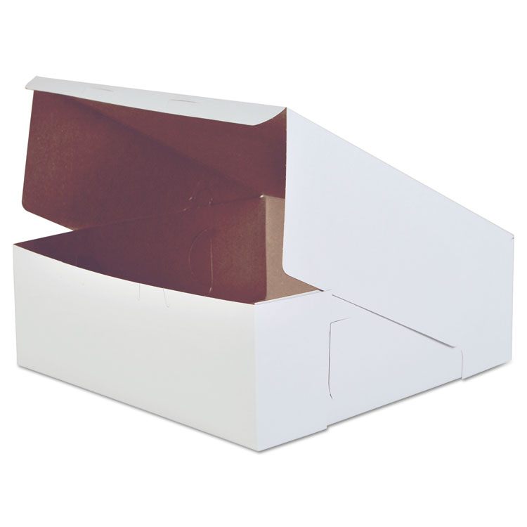 Picture of Bakery Boxes, White, Paperboard, 14 X 14 X 5, 50/carton