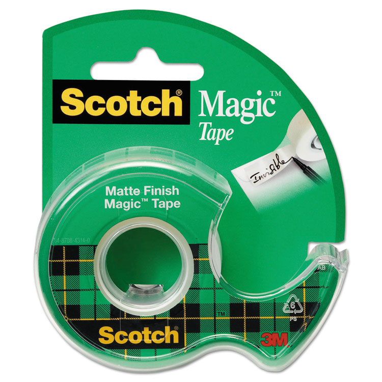Picture of Magic Tape in Handheld Dispenser, 3/4" x 300", 1" Core, Clear