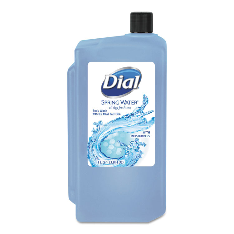 Picture of Antibacterial Body Wash, Spring Water, 1 L Refill Cartridge, 8/Carton