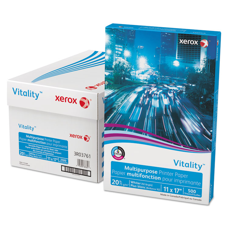 Picture of Vitality Multipurpose Printer Paper, 11 x 17, White, 500 Sheets/RM