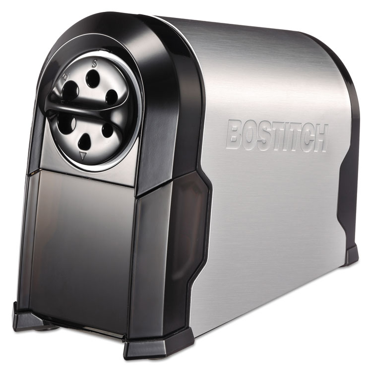 Picture of SuperPro Glow Commercial Electric Pencil Sharpener, Black/Silver