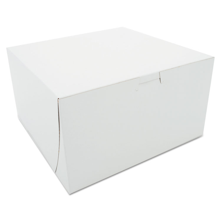 Picture of Bakery Boxes, White, Paperboard, 9 X 9 X 5, 100/carton