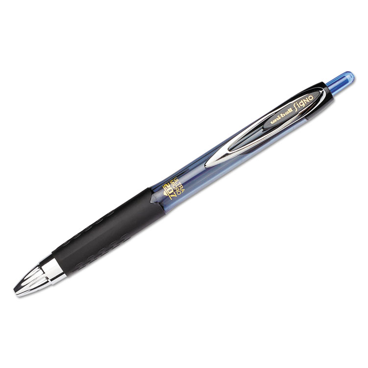 207 Signo Gel Ultra Micro Retractable Gel Pen, 0.38mm, Blue Ink, Smoke Barrel