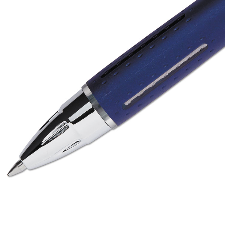 Jetstream RT Retractable Roller Ball Pen, Fine 0.7mm, Black Ink, Blue Barrel