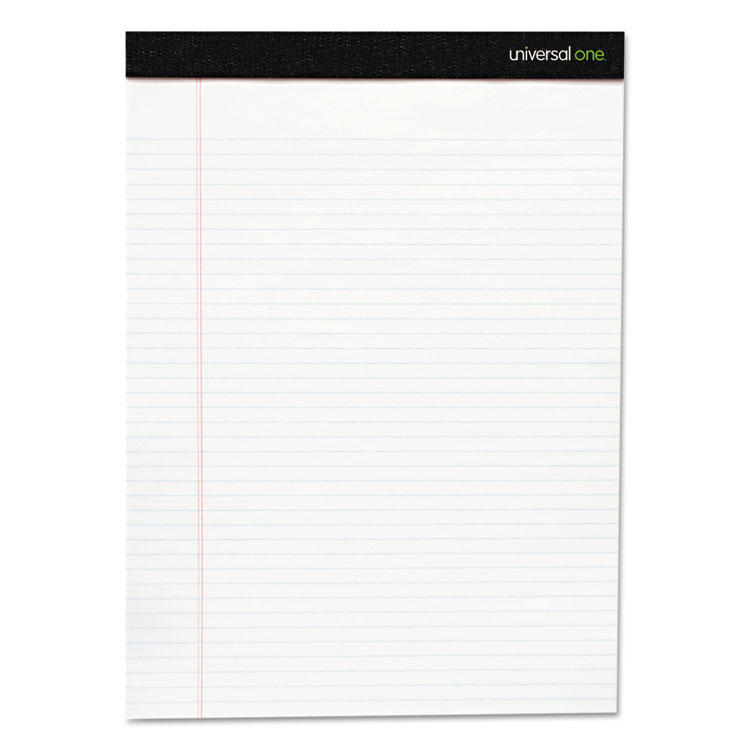 Picture of Premium Ruled Writing Pads, White, 8.5 x 11.75, Legal/Wide, 50 Sheets, 12 Pads