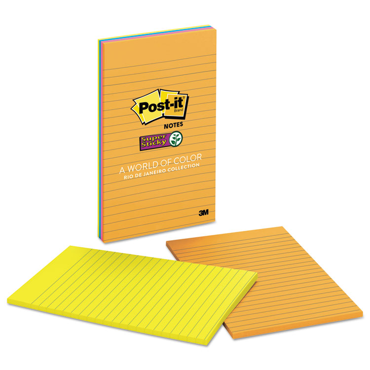 Picture of Pads in Rio de Janeiro Colors, Lined, 5 x 8, 45-Sheet, 4/Pack