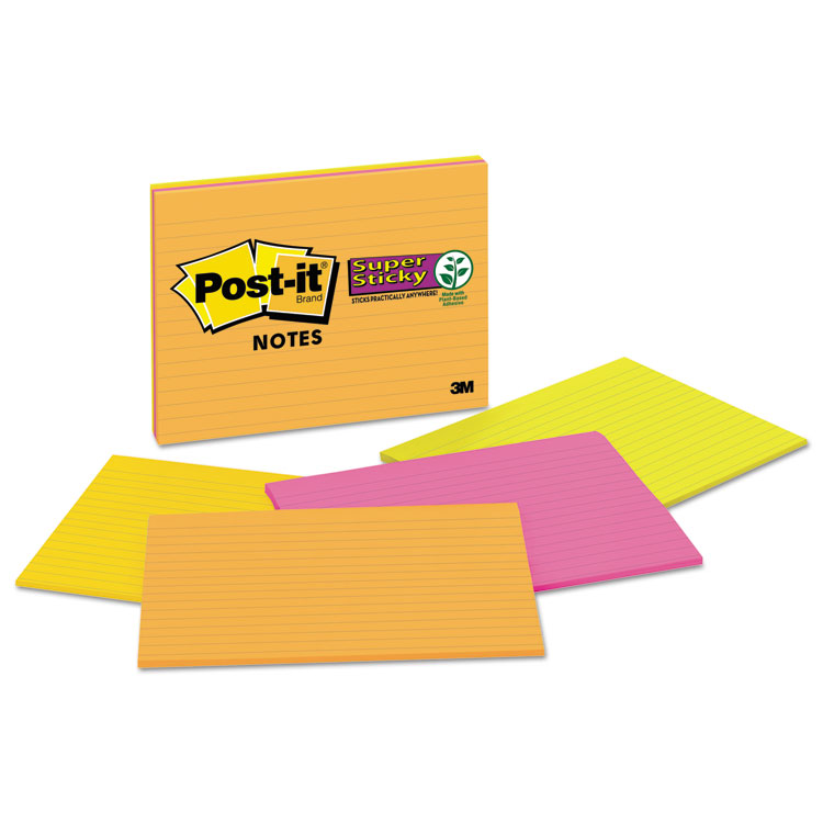 Picture of Meeting Notes in Rio de Janeiro Colors, Lined, 8 x 6, 45-Sheet, 4/Pack